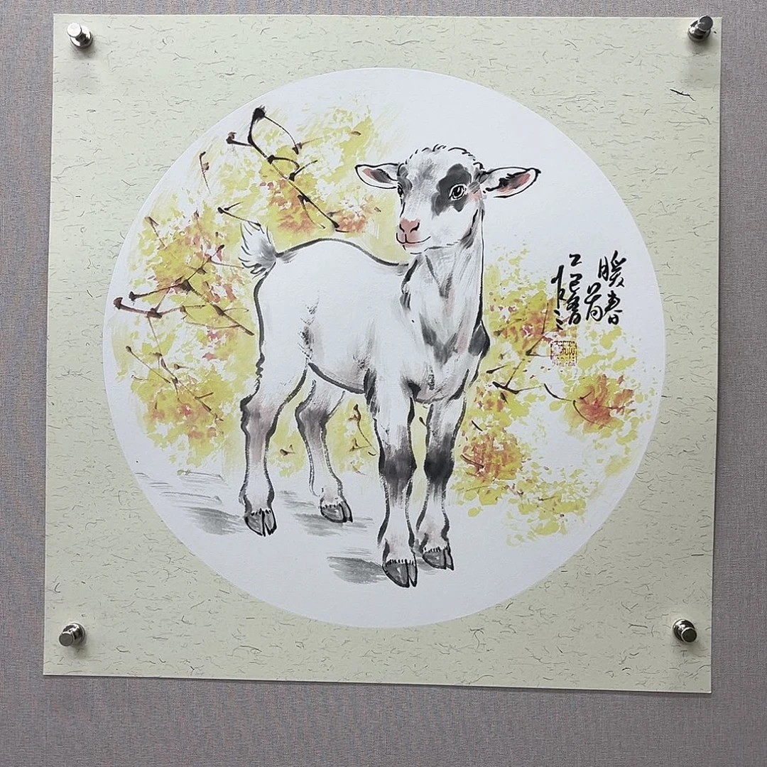 国画艺术家真人手绘