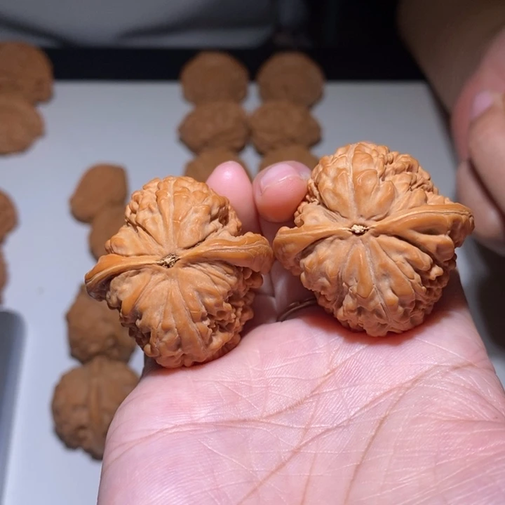 揽***月吊坠文玩核桃莲花