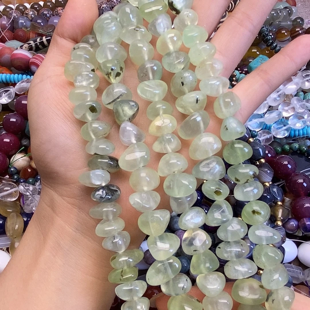 未镶嵌玛瑙/玉髓珠宝半成品葡萄石一条装