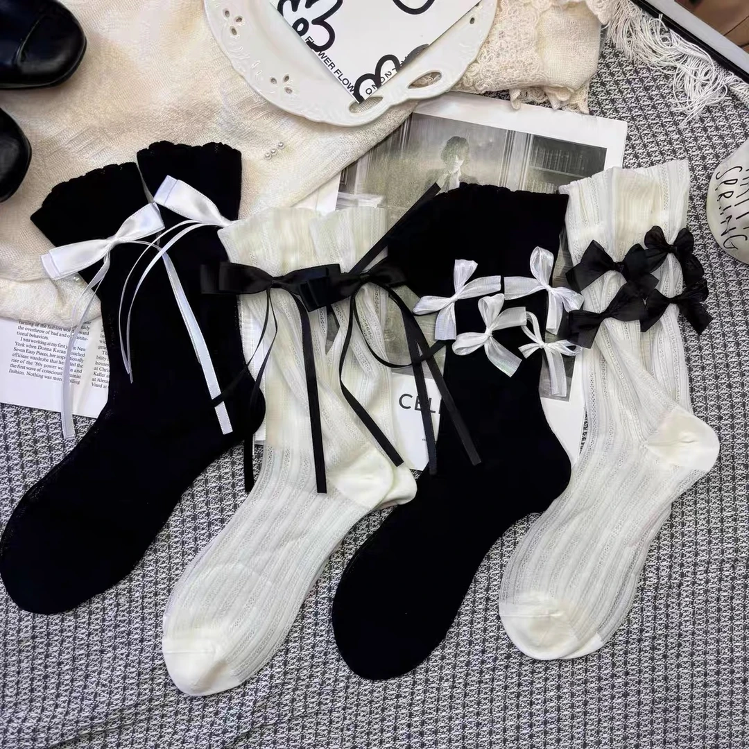 ins风春夏堆堆袜 蕾丝花边小腿袜 jk制服 【临时链接】