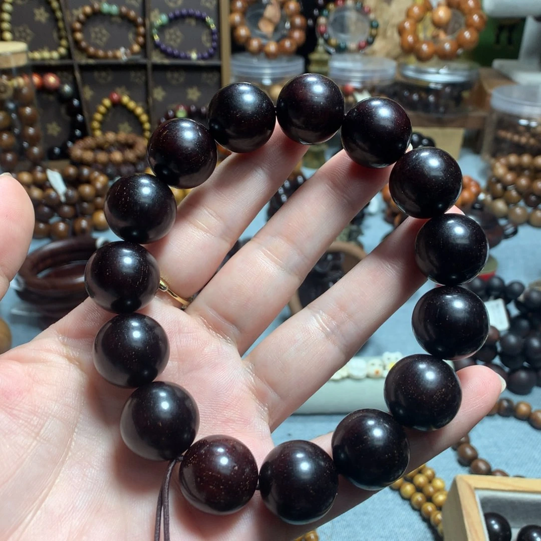 小叶紫檀手串/手链燊****司15mm爆满金星