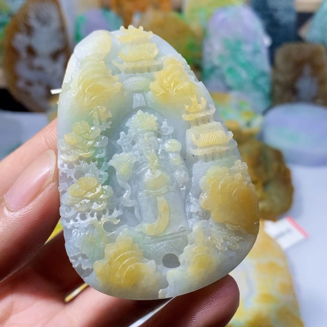 定制翡翠未镶嵌天然翡翠A货