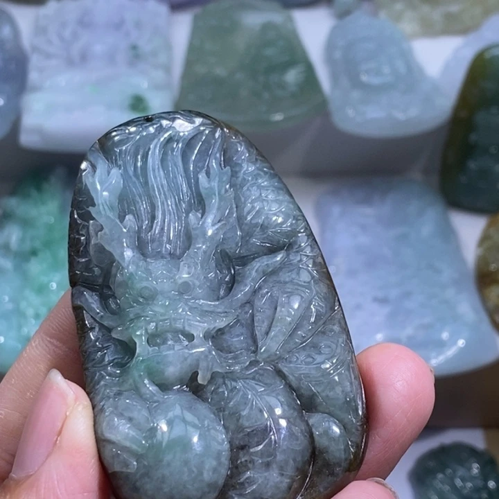 【闪购商品】颈饰未镶嵌翡翠龙牌