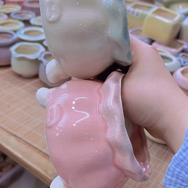 陶瓷花盆当场满12包邮