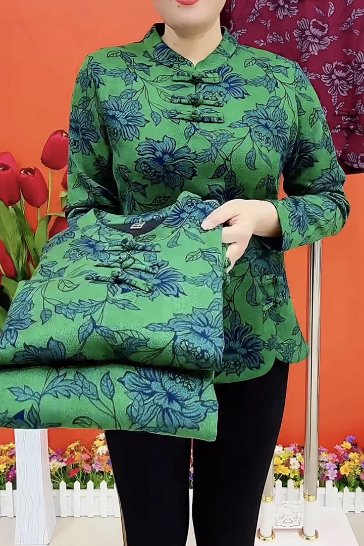 秋冬新款国风加绒保暖改良版旗袍上衣