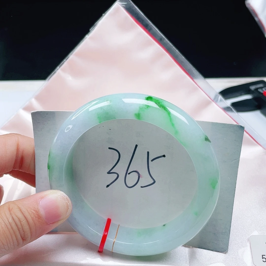 翡翠未镶嵌手镯55+正圈