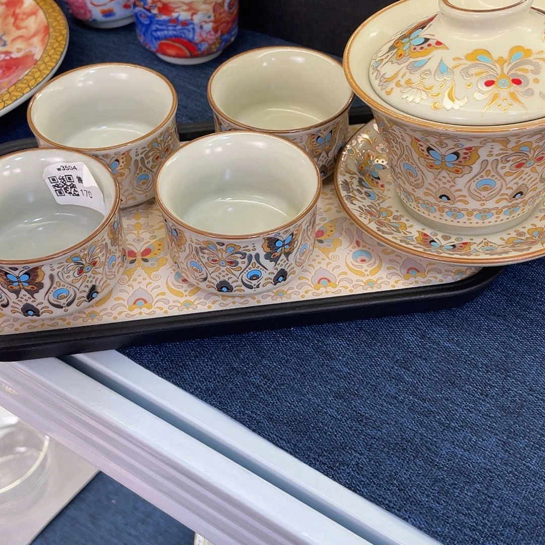 陶景德陶瓷盖碗茶具