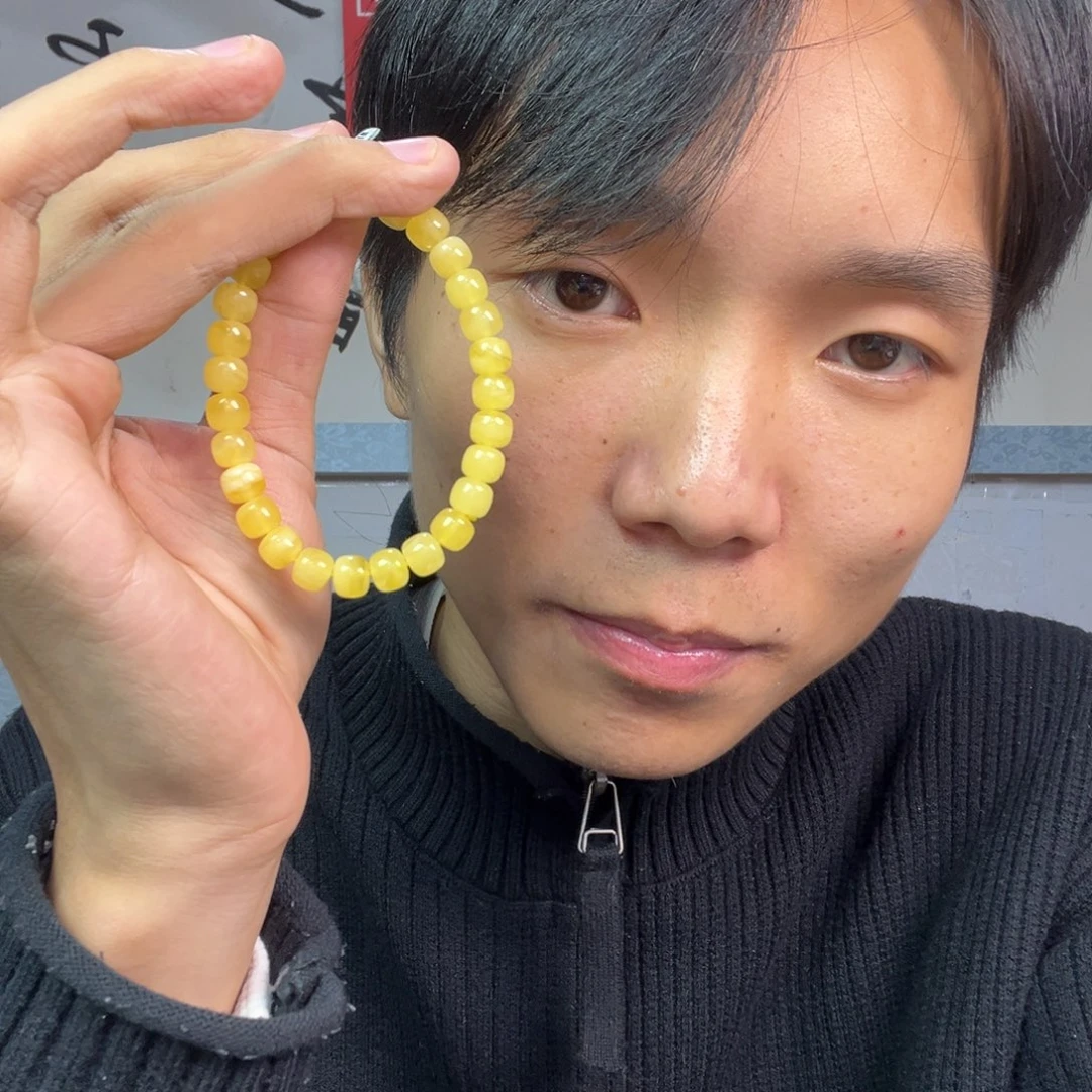 蜜蜡颈饰未镶嵌多样性高端老黄蜡蜜蜡卡8货头