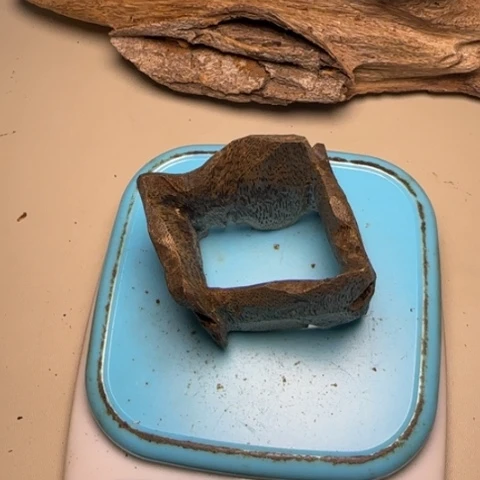 树脂制品蘑*海南紫棋块料40.7g