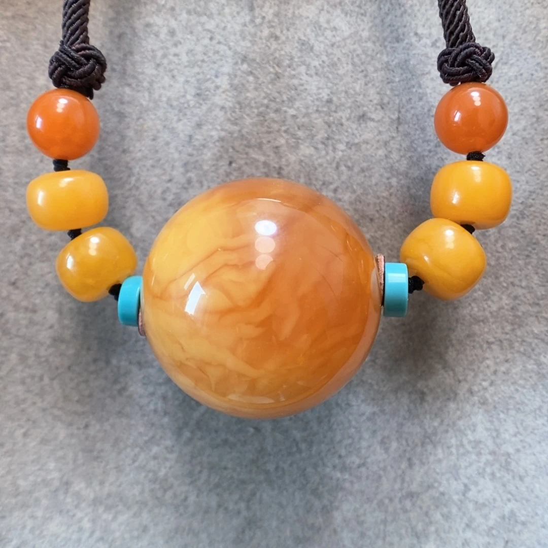 未镶嵌项链蜜蜡蜜蜡锁骨