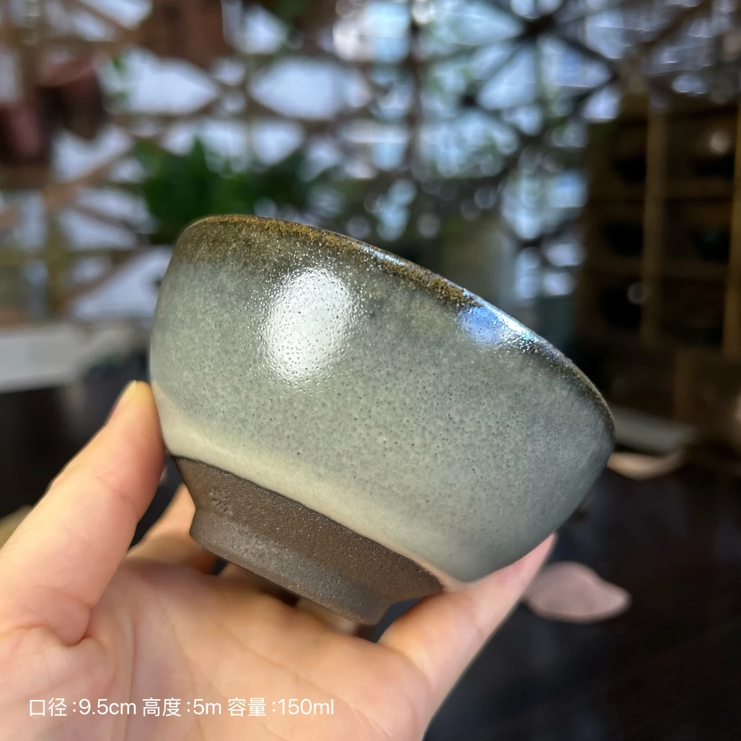 【估佬龙窑】龙窑柴烧 陈艗手作建窑建盏纯手工主人杯灯盏乌金