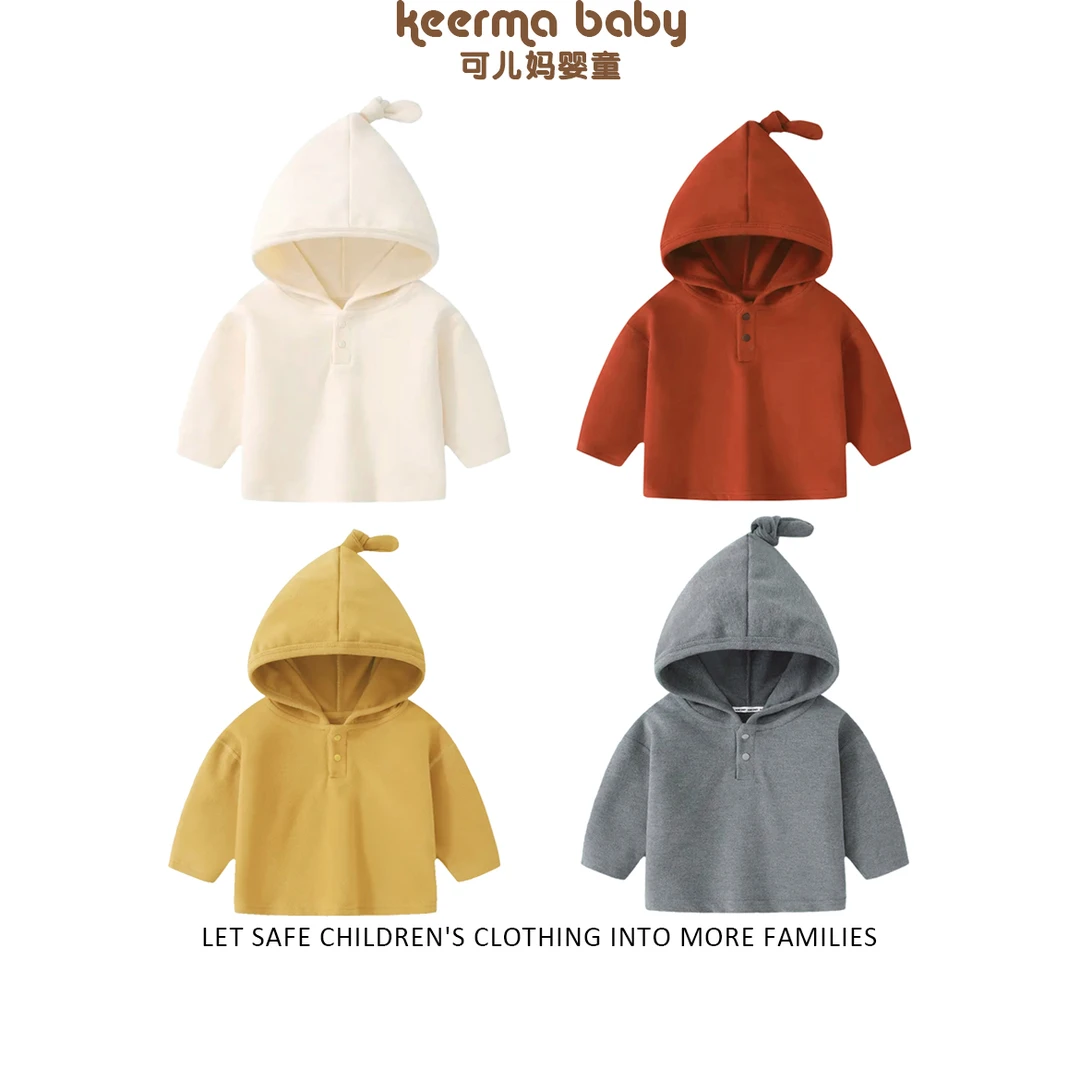 【jojo】婴儿秋冬儿童春装宝宝巫师帽女童T恤帽衫韩版外套