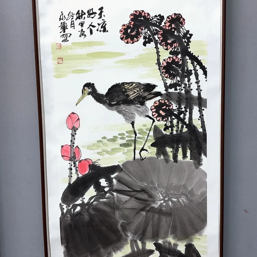 国画艺术家真人手绘
