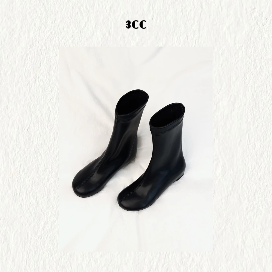 3CC【魔法弹力靴】时尚穿搭公式质感中筒靴60323