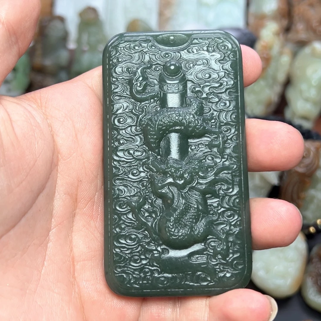 和田玉未镶嵌挂件