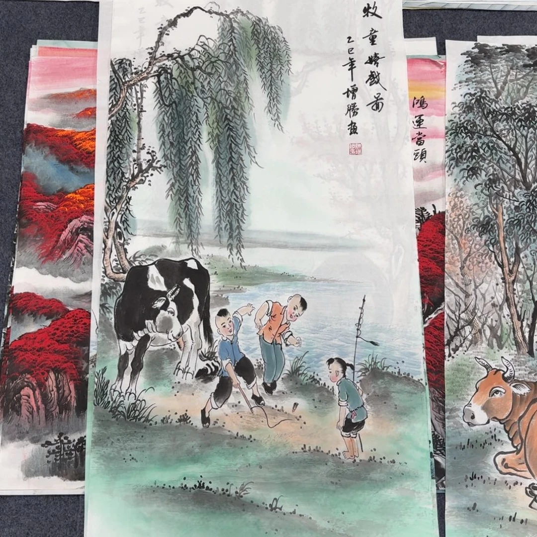 国画100×50画画画画