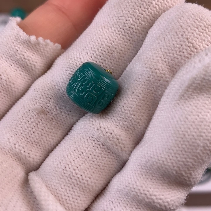 绿松石未镶嵌配饰蓥11.5*10.7