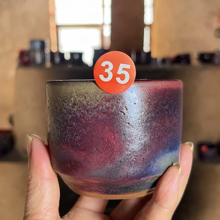 瓷片钧瓷手工艺品杯子