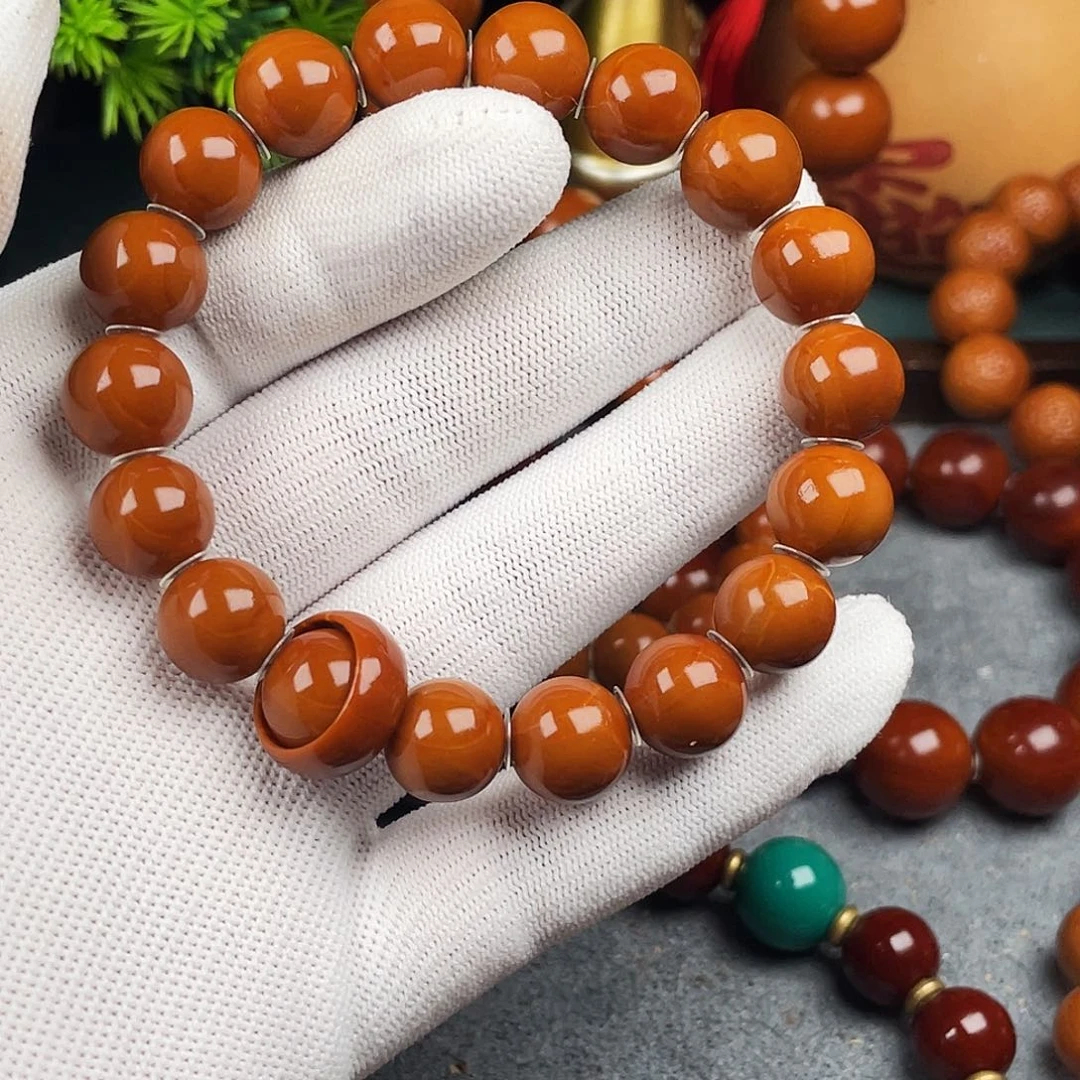 橄榄核手串B****d1.2小红核精品21颗