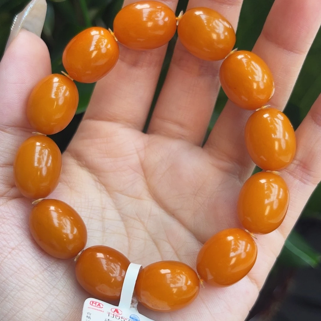 未镶嵌琥珀手链13m枣珠