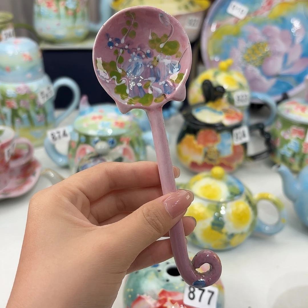 景德镇手绘高温釉下彩陶瓷茶具