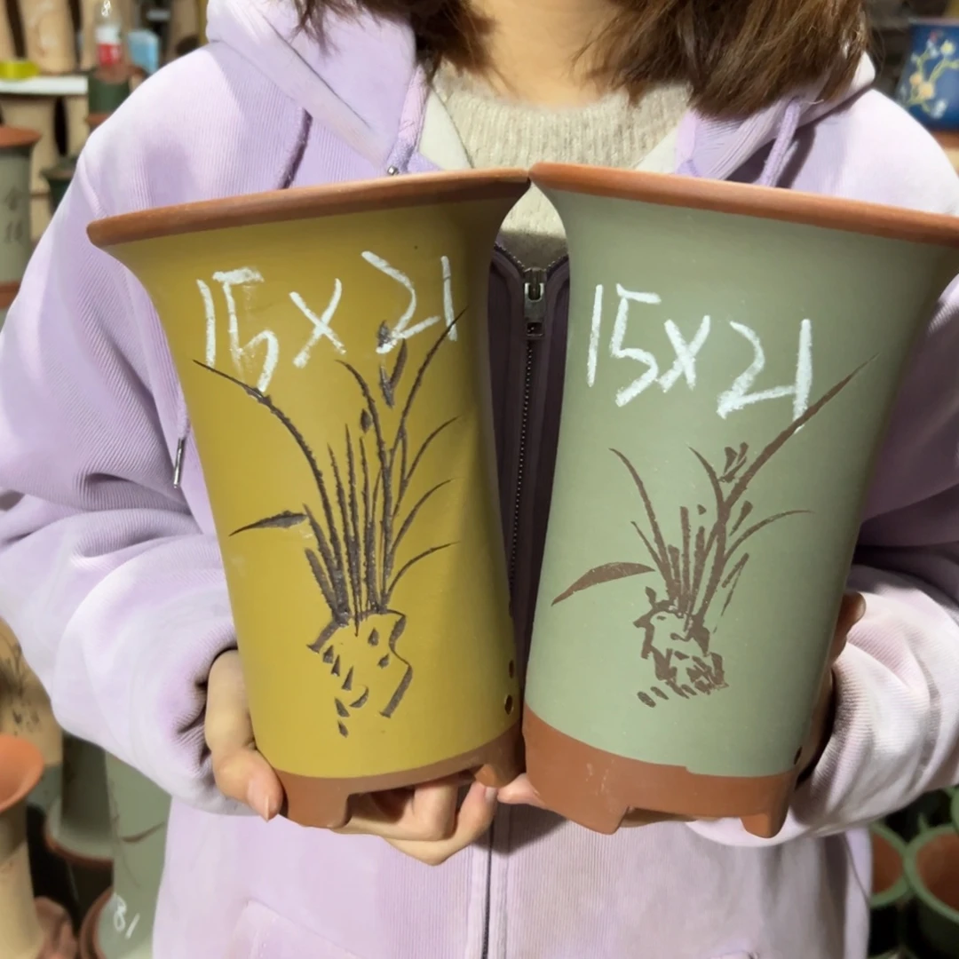 宜兴川阁紫砂花盆