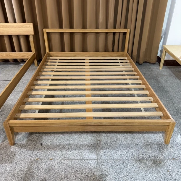 清货白橡木实木床简约实木床北欧5号床