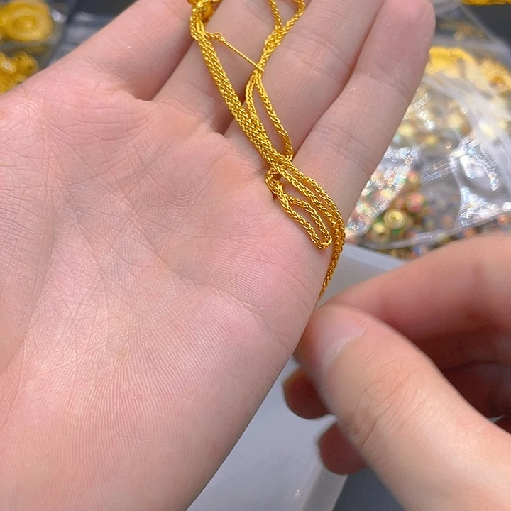 锆石铜合金直针肖邦链1条
