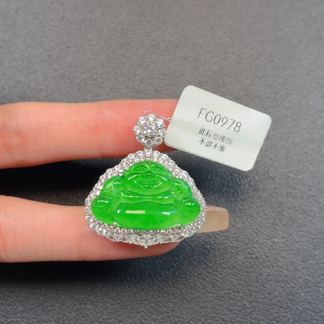 翡翠银S925镶嵌戒指