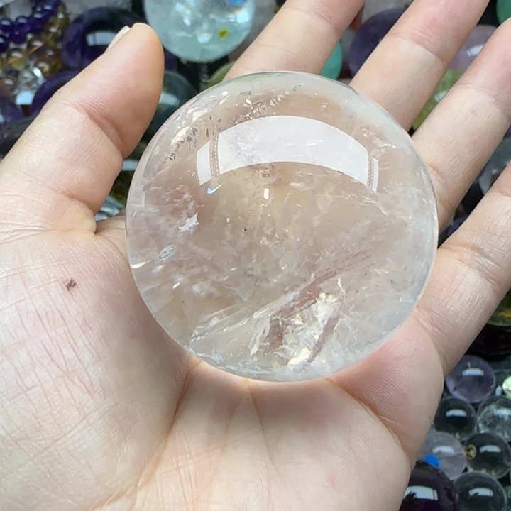 未镶嵌珠宝半成品水晶4.8厘米
