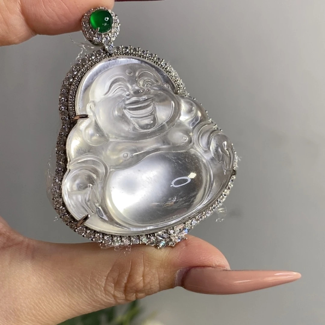 吊坠(不含链)银S925镶嵌石英质玉
