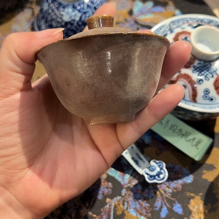 微瑕柴烧裸烧小壶