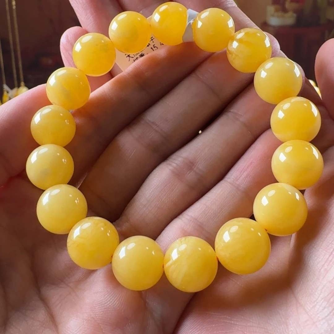 未镶嵌毛衣链蜜蜡