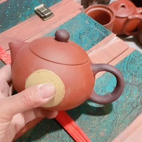 茶杯绿泥宜兴紫砂全手工