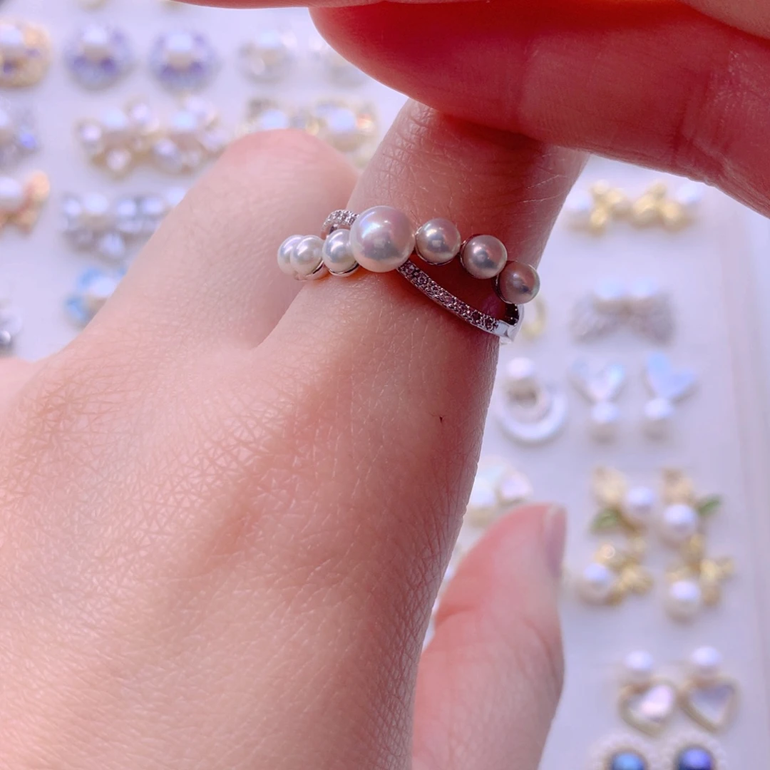 合金淡水珍珠耳饰