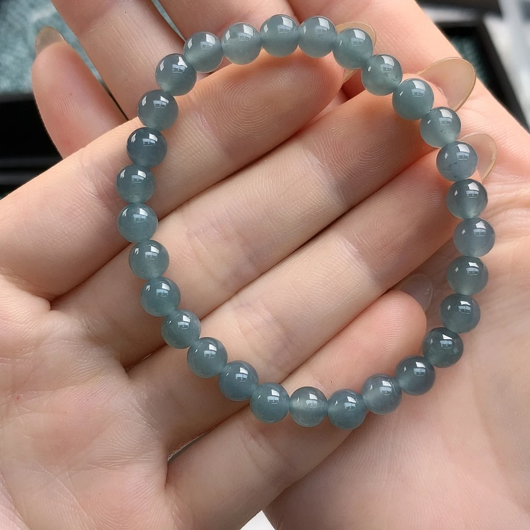 小***莹未镶嵌手链翡翠手串卡6