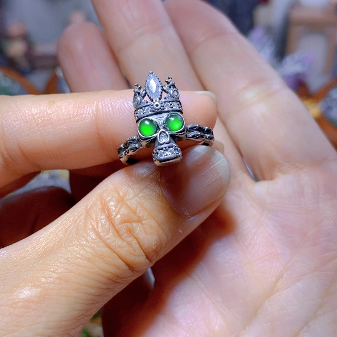 翡翠耳钉银S925镶嵌天然翡翠