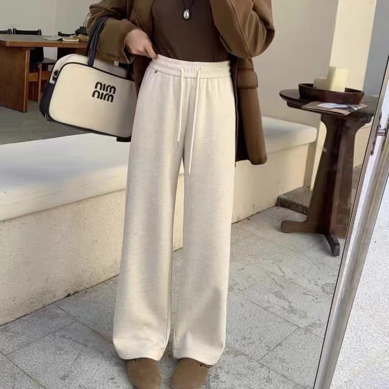 8806 显瘦时尚百搭加绒窄版阔腿裤