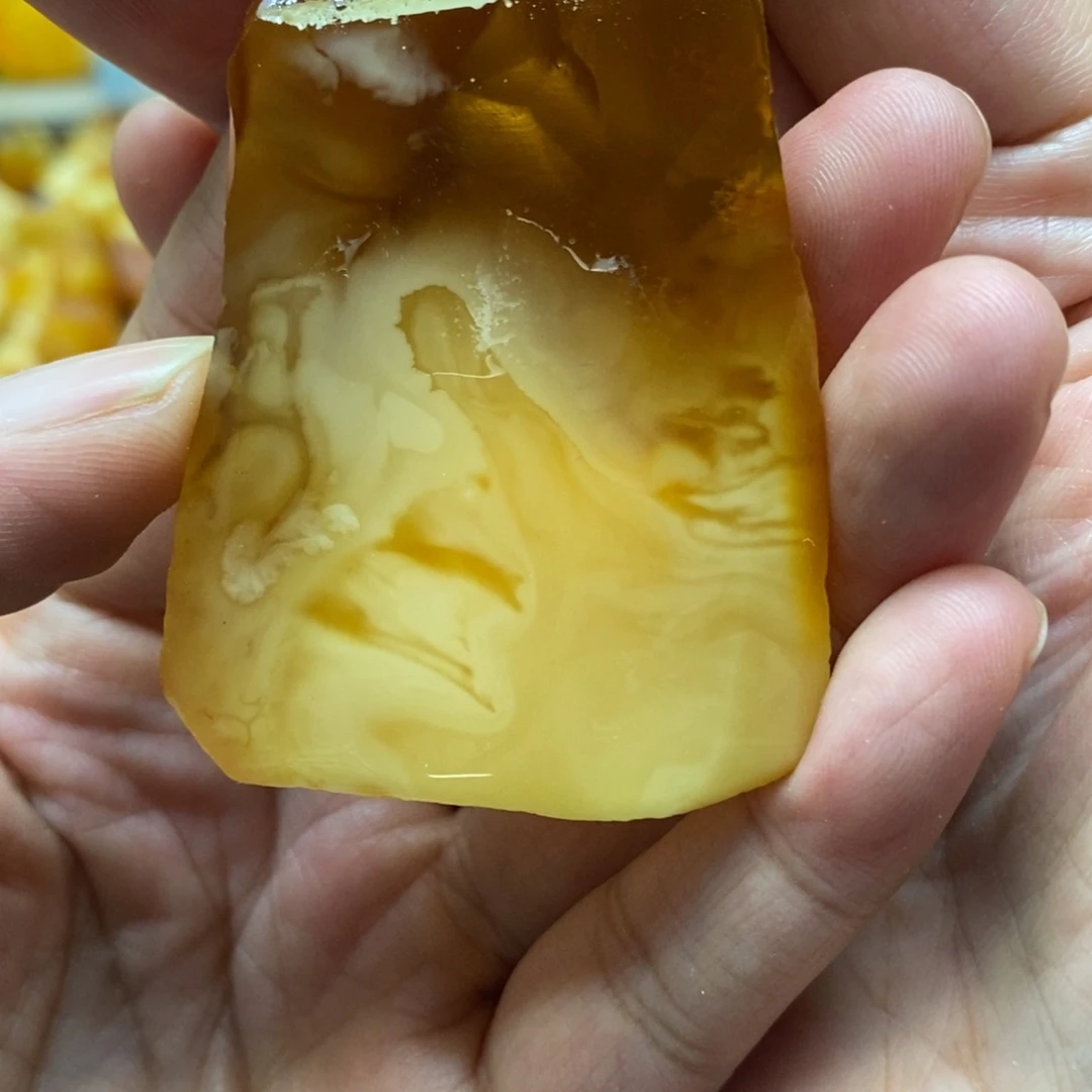 做***事定制琥珀未镶嵌传世琥珀蜜蜡定制