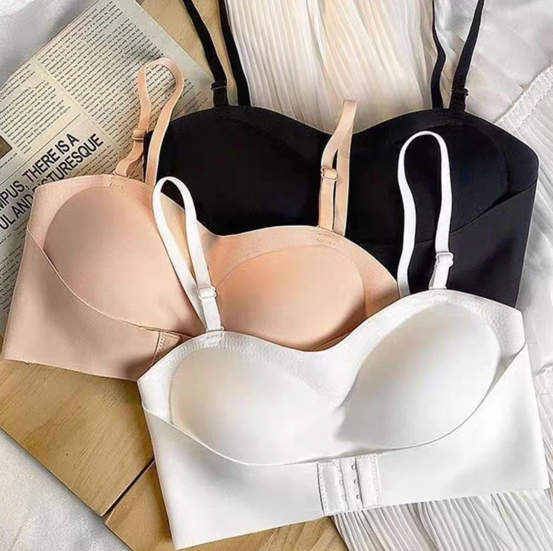 无痕聚拢防滑夏季透气隐形吊带上衣