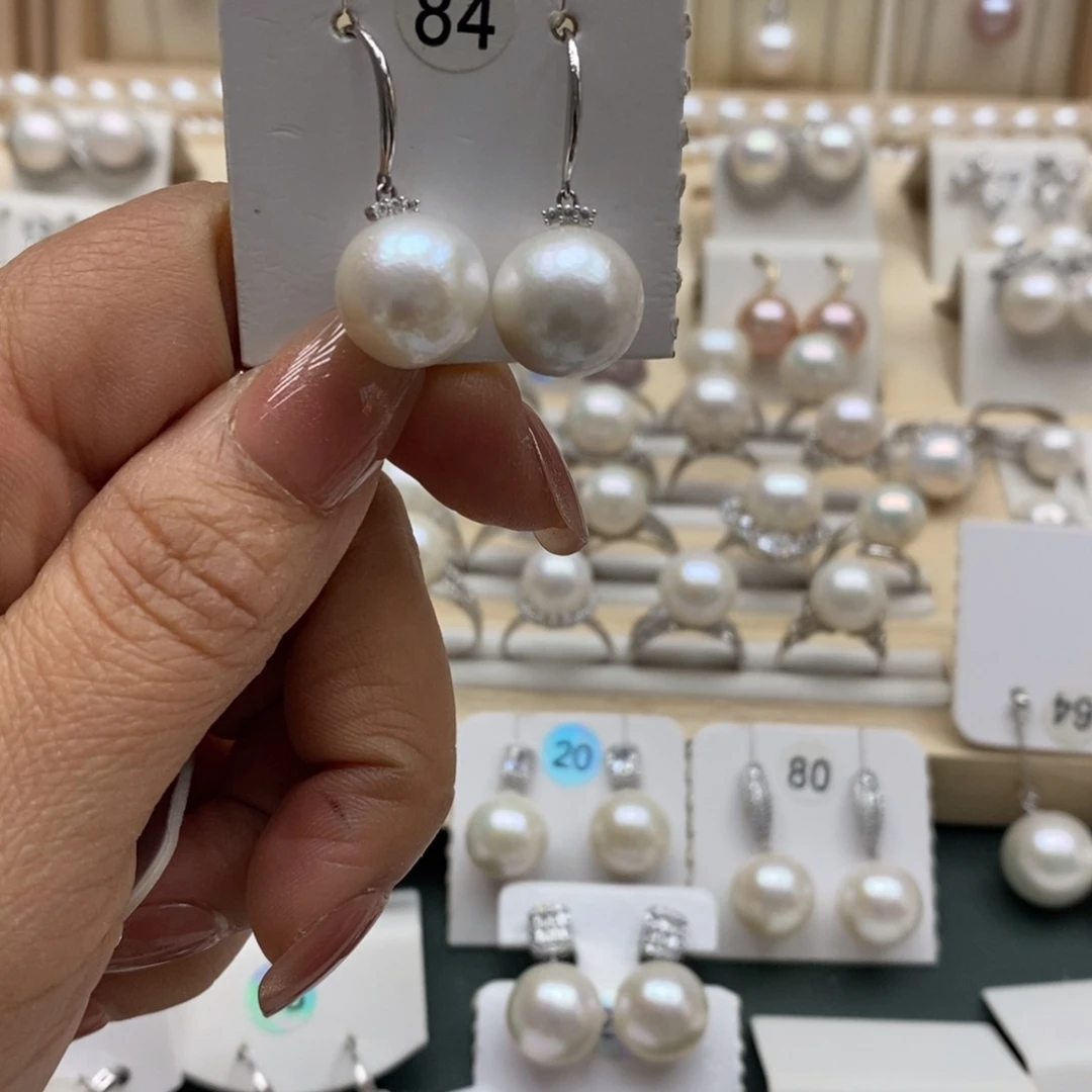 银S925镶嵌淡水珍珠颈饰