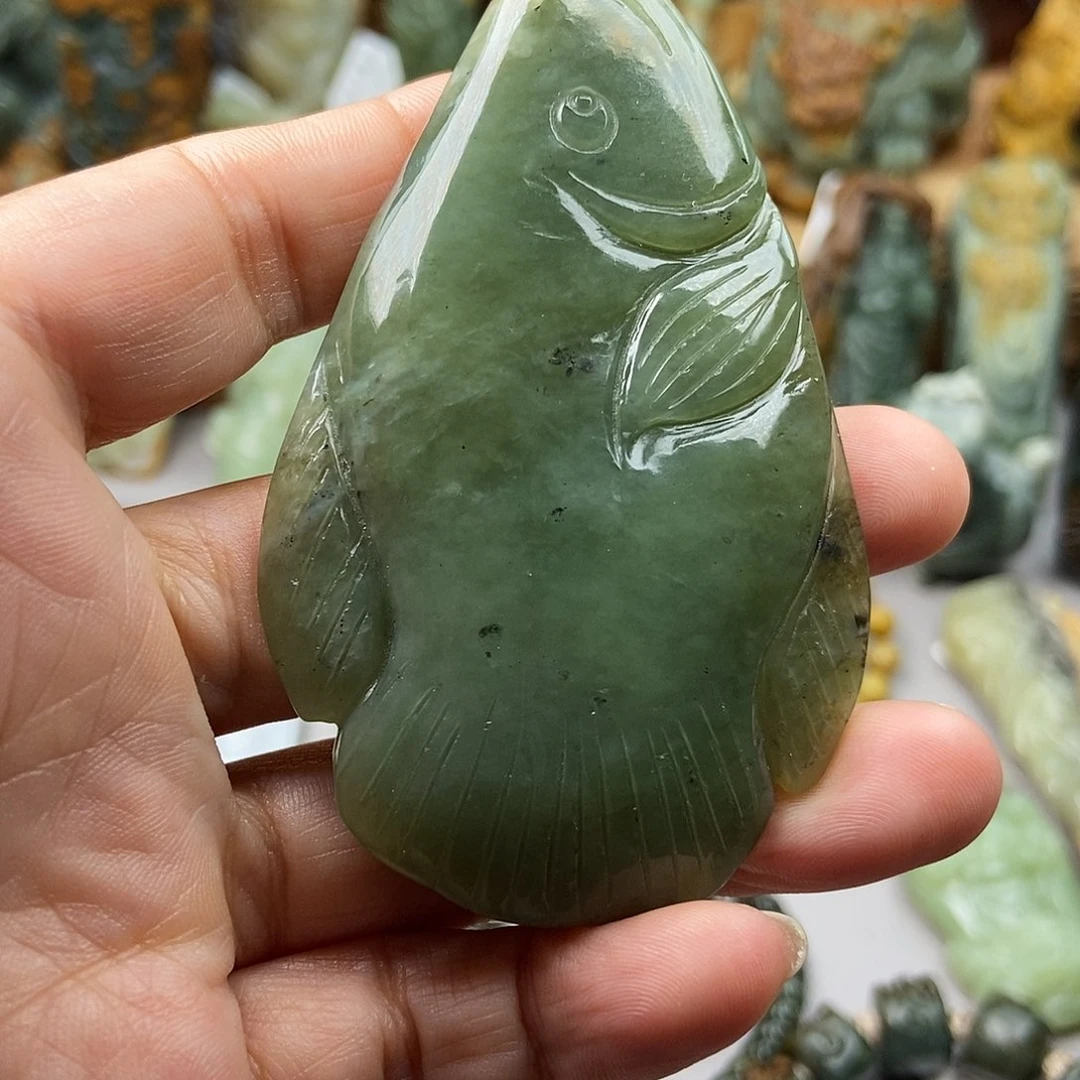 岫岩老玉（透闪石质玉）手把未镶嵌巴**合