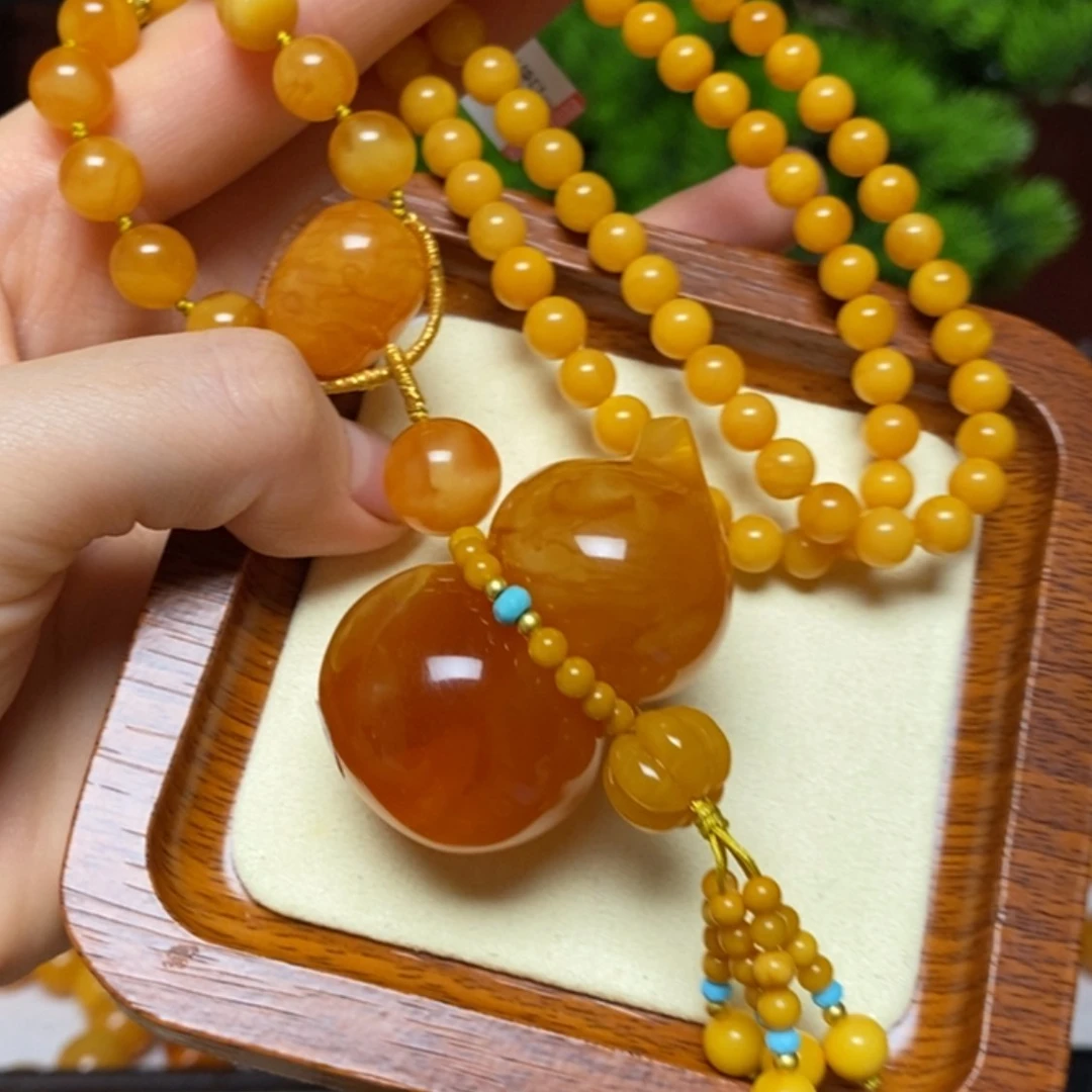 【闪购商品】蜜蜡颈饰未镶嵌项链