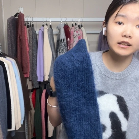 兰色拉链开衫藏蓝