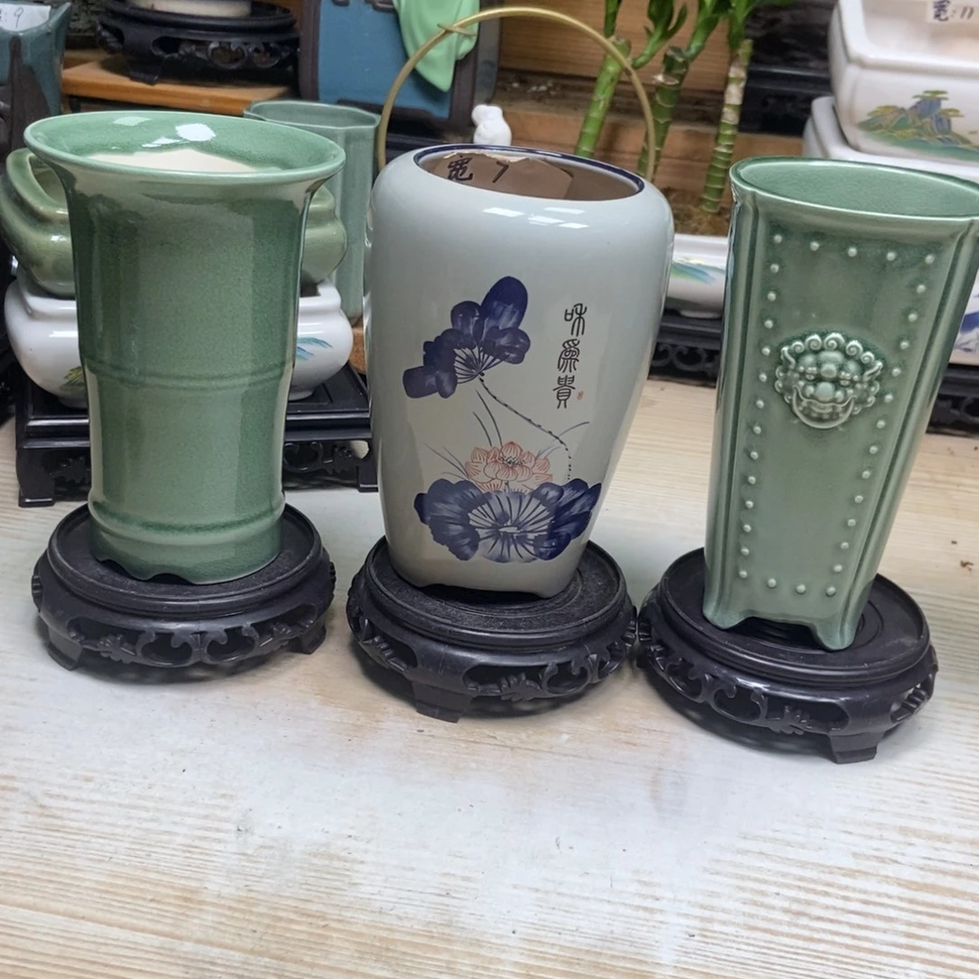 瓷片陶瓷花盆陶瓷艺术