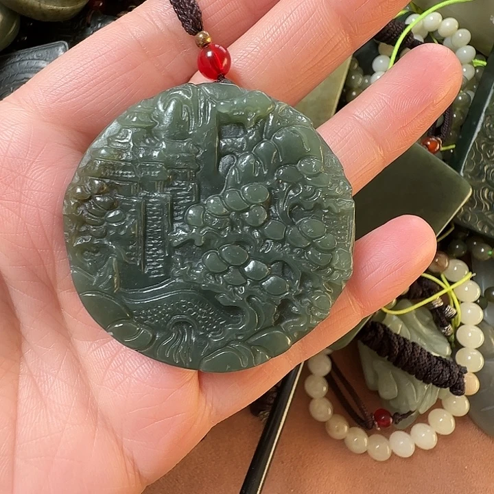 和田玉未镶嵌颈饰