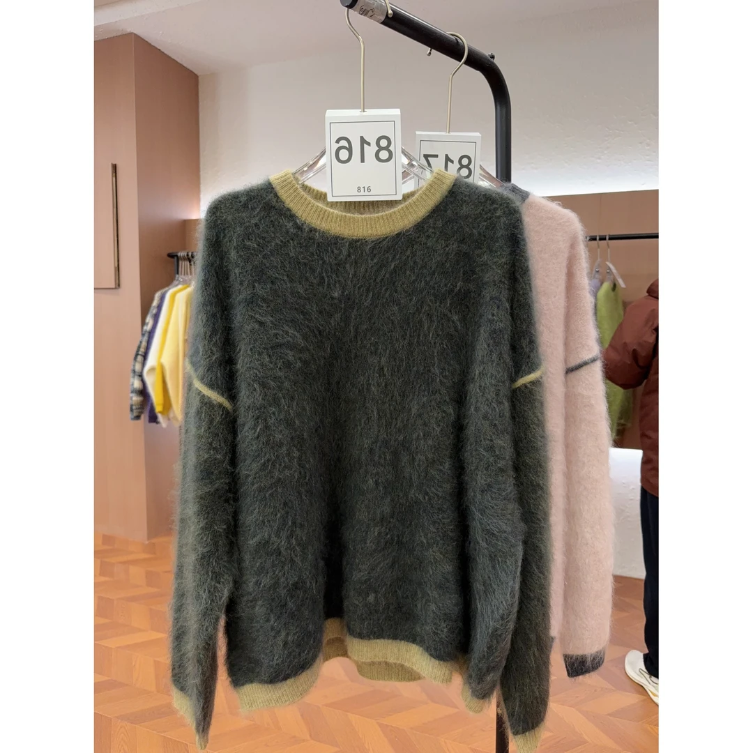 【232-233】秋冬新款精品针织羊毛衫时尚百搭休闲羊绒保暖毛衣