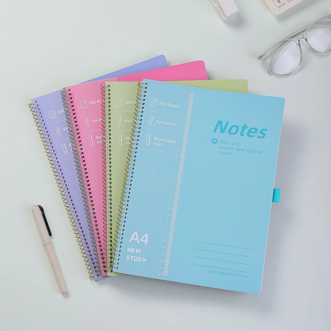 A4尺子线圈本50张90g纸