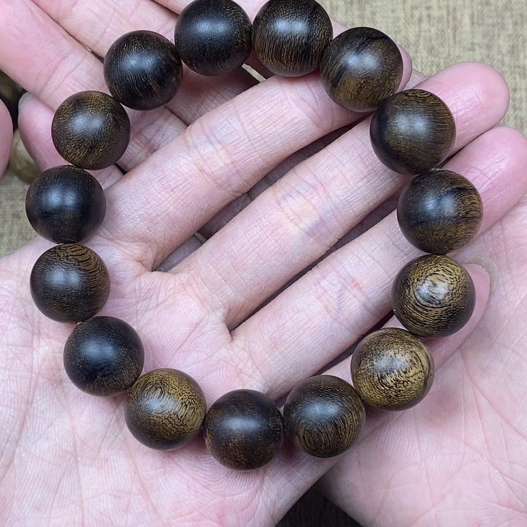沉香手串熊*一越南芽庄白棋楠