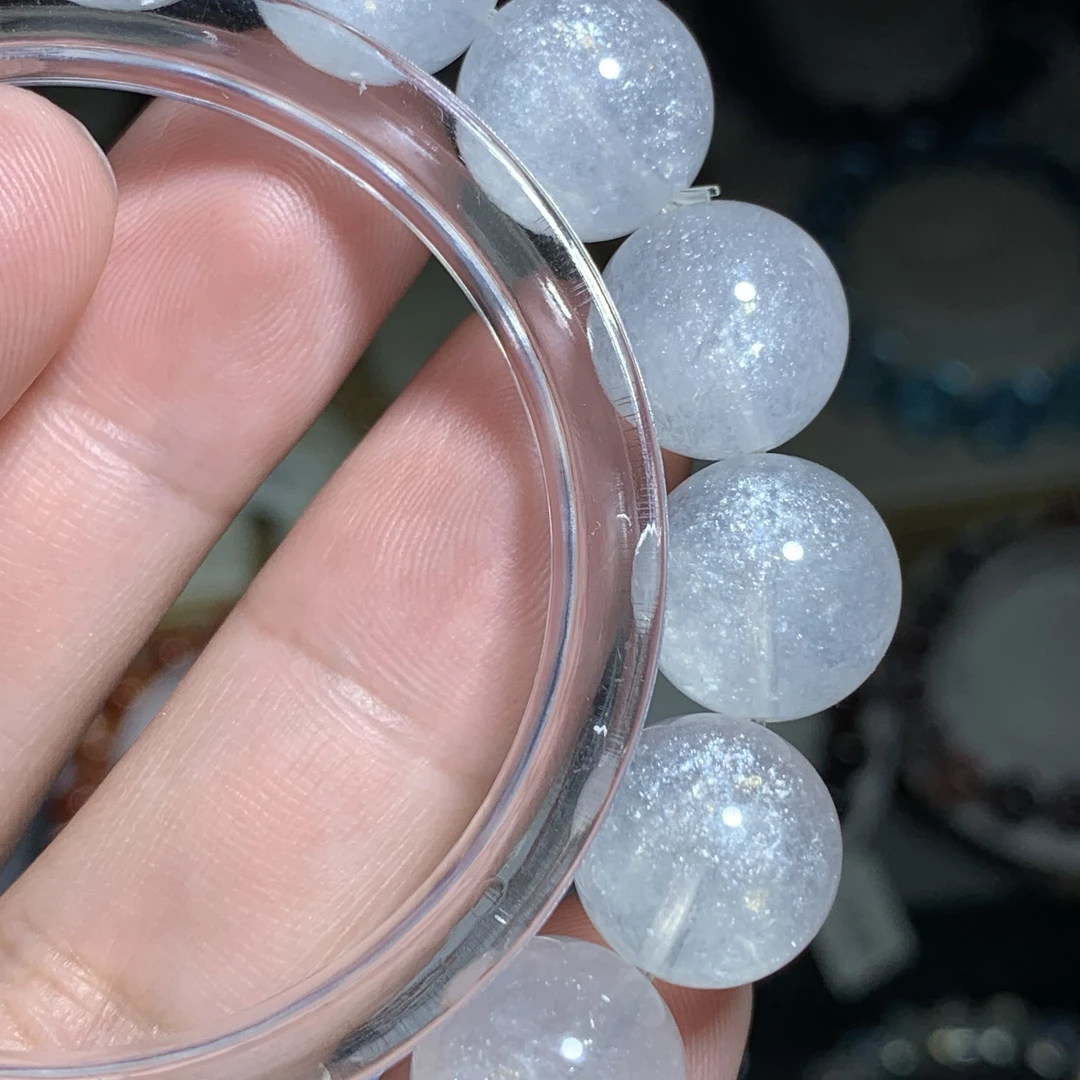 毕业级白草莓水晶/星光草莓晶/天花板收藏级/平静情绪吸引美好